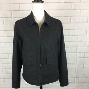 Nice ETCETERA Black Wool Blend Coat Waist Jacket womens 10 M L Lined